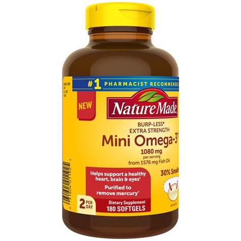 nature made omega 3 burpless